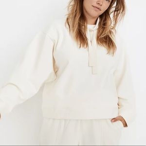 NWT Madewell MWL Ribbed Funnelneck Sweatshirt